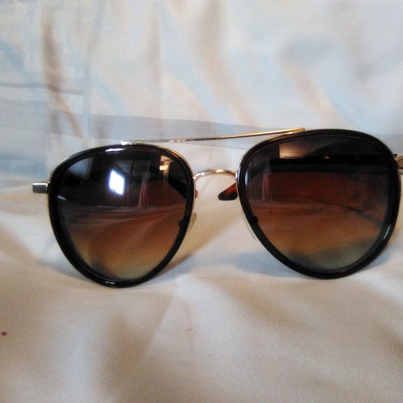 Brown Ladies Rhinestone Trimmed Tortoise Shell Sunglasses - Picture 2 of 5